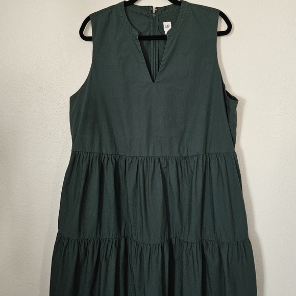 Gap Sleeveless Tiered Maxi Dress Size XL - Picture 11 of 12